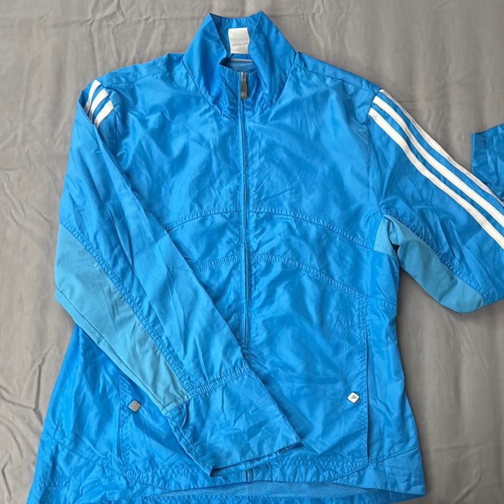 Blue Adidas Track Jacket - Picture 1 of 4